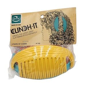 Goody Clinch-It Combs 3 Pairs Vintage Hair Accessories Styling Tool‎ 1988 Sealed